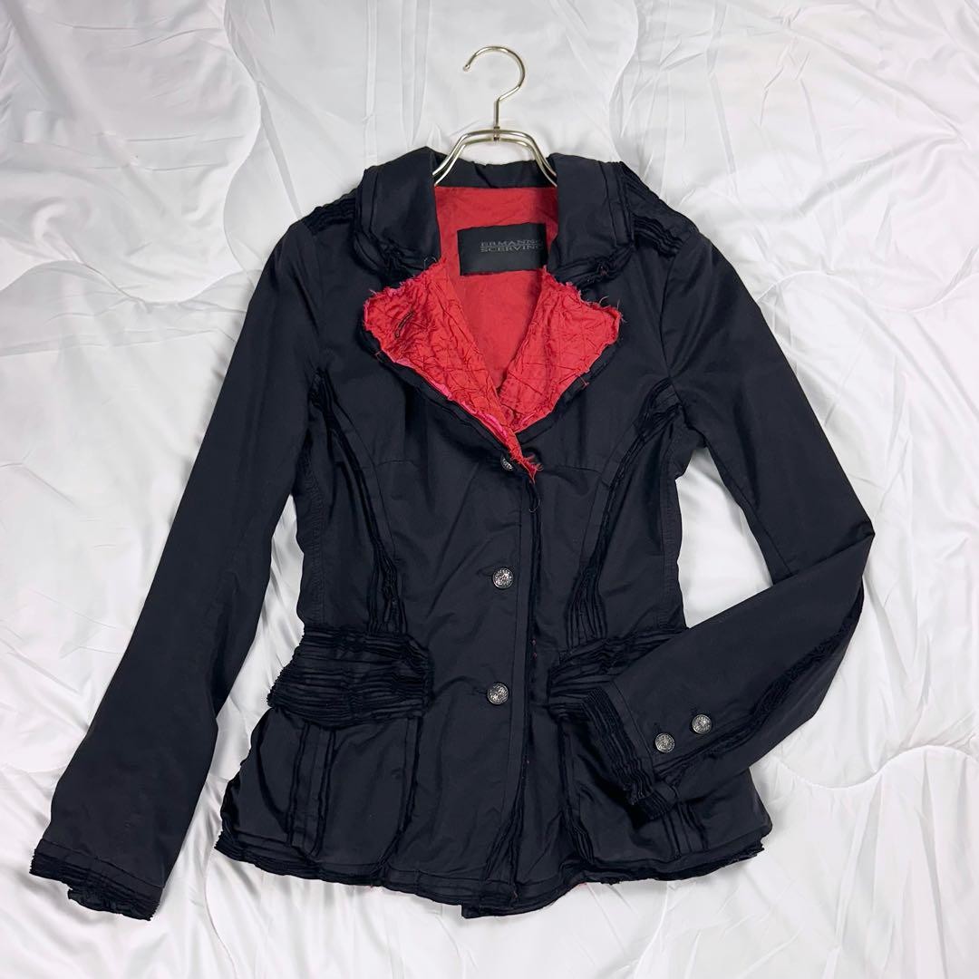 Ermanno Scervino 3B Single Design Tailored Jacket 38 Black Ermanno Scervino 3B Single Design Tailored Jacket 38 Black