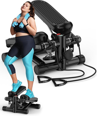 Mini Portable Stepper Machine with Resistance Bands - 330LBS Weight Capacity, Ad
