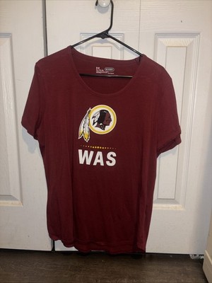 Washington Redskins Under Armour Combine Womens Short Sleeve Shirt Loose XL