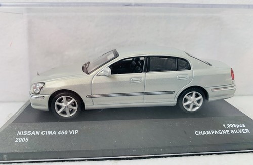 Kyosho J Collection, 1/43 Nissan Cima 450 VIP, 1 Of 1008, Champagne Silver L New - Picture 2 of 14