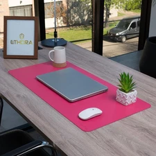 Desk Mat -Computer Desk mat with Non Slip Suede Bottom with Stitched Edges- W...