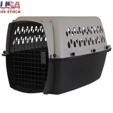 Durable Hard-Side Plastic Pet Kennel Medium Dogs Safe Travel Carrier 26inch New