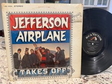 JEFFERSON AIRPLANE TAKES OFF 1~ RARE ORIG '66 RCA STEREO  SHRINK VG/VG+ VINYL LP