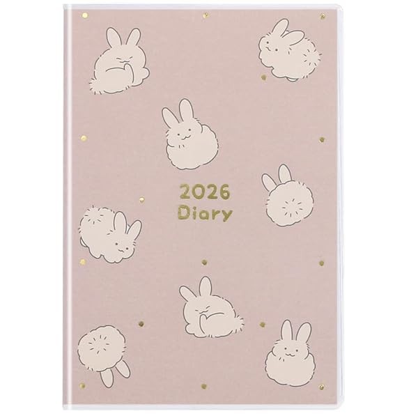Laboclip 2026 A6 Monthly Planner, Type 3, Animal Print, Pink, 2610Ima-Pk (St FS