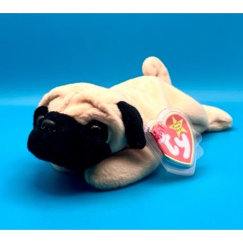 TY Beanie Baby - PUGSLY the Pug Dog (8 inch)