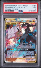 Reshiram & Zekrom GX 157/236 Sm-Cosmic Eclipse Holo for sale