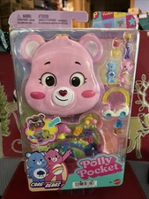 Polly Pocket Care Bears Compact Playset with Dolls, Car & Accessories NIP