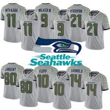 NWT Men's Seahawks Wolf Gray 2025 Rivalries Collection Limited Jersey All Size