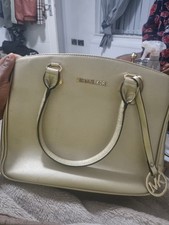 Michael Kors Gold Metallic Handbag – Luxury Designer Bag