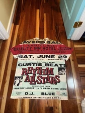 Vintage Advertisement Concert T-shirt Curtis Beats and the Rhythm AllStars S 3XL