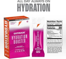 Gatorade Hydration Booster Electrolyte Drink Mix Citrus Berry 2.1 oz, 6 Packets