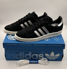 adidas Campus Black Metallic Silver Sneaker. 9M or 10W. New - in box. GX7330