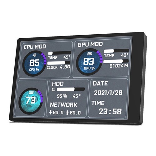 Compact Type C 3 5 IPS Secondary Display for Improved Multitasking Experience