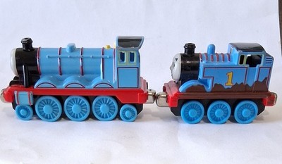 Thomas and Friends Diecast Gordon &  Mud Splatter  Push-a-Long Lot of 2
