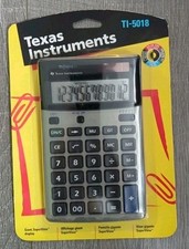 Vintage Texas Instruments TI-5018 SuperView Solar Calculator. NIB
