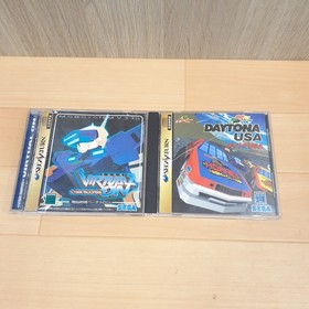 Sega Saturn Console Japan White bundle with 2 Controllers & 5 Games tested