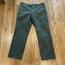 Men’s Hertling Trousers Chinos Dark Green 42x31 (measured 40x31) Made In USA