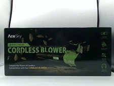 ACESKY CORDLESS LEAF BLOWER 20V 580CFM/160MPH 3 SPEED BATTERY/CHARGER - GREEN
