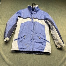 Columbia Youth 14/16 Jacket Blue Colorblock Heavy Winter Ski Coat Insulated
