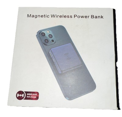UMMZ Magnetic Wireless Power Bank 5000mAh - Blue - New in Box 