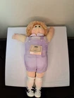 Cabbage Patch Kids André Baby Doll 1983 Blonde Curly Hair Brown Eyes Boy Cloth