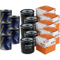 5X Original Mahle / Knecht ÖLfilter OC 1014 + 5X SCT Motor Flush MotorspüLung
