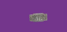 ANTIQUE RHODIUM PLATED RHINESTONE MONOGRAMMED “GVP “ BROOCH Jewelry