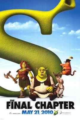 SHREK The Final Chapter  Authentic 27x40 D/S Movie Poster. 2 Wrinkles at Bottom