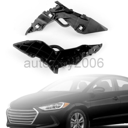 2x Front Bumper Retainers Brackets for 2017-18 Hyundai Elantra Sedan Right Left - Picture 3 of 12