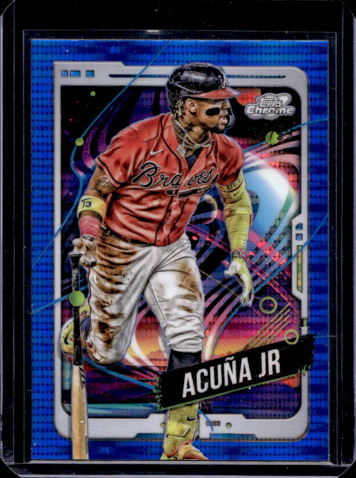 2024 Topps Cosmic Chrome Ronald Acuna Jr Blue Moon Refractor #/99 #96