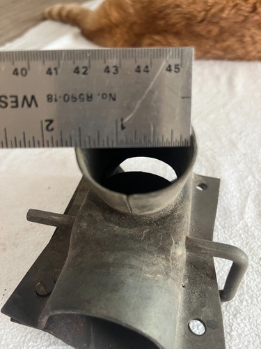 Vintage Bolt On Cable Controlled Exhaust Piece for Old Car 1 1/2" 1 3/4" - Afbeelding 7 van 8