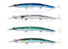 4pcs/set needlefish minnow sinking pencil halfbeak tuna yellowtail Skipjack 55g