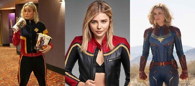 Brie Insp. Larson Carol Danvers Captain Marvel Leather Jacket for Men and Women