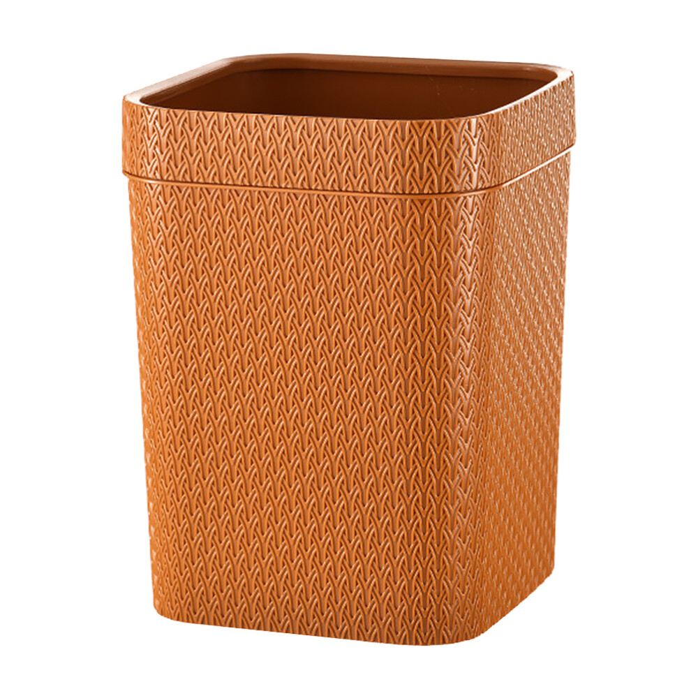 Waste Paper Basket Garbage Trash Can Press Trash Bag Container for Home Kitchen
