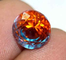 8.8 Ct Natural Bi-Color Pitambari Sapphire Round Cut Loose Certified Gemstone