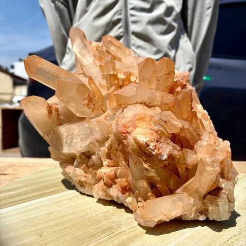 19 Pfund natürlicher weißer Kristall Himalaya Quarz Cluster/Minerallien Exemplar - Bild 4 von 14