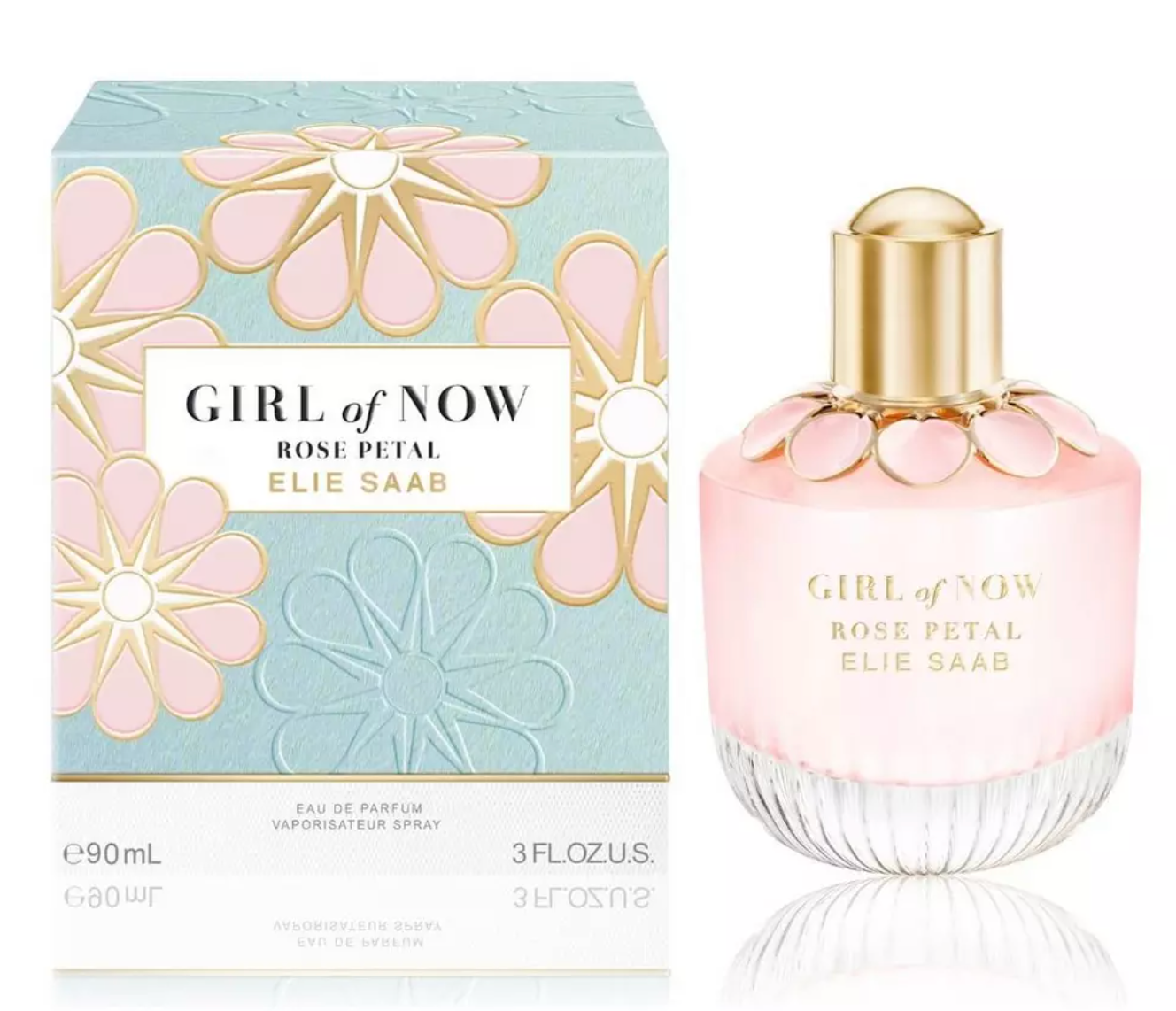 Elie Saab Girls Pink/Peach/White Of Now Rose Petal Eau De Parfum 90Ml Spray - Image 3