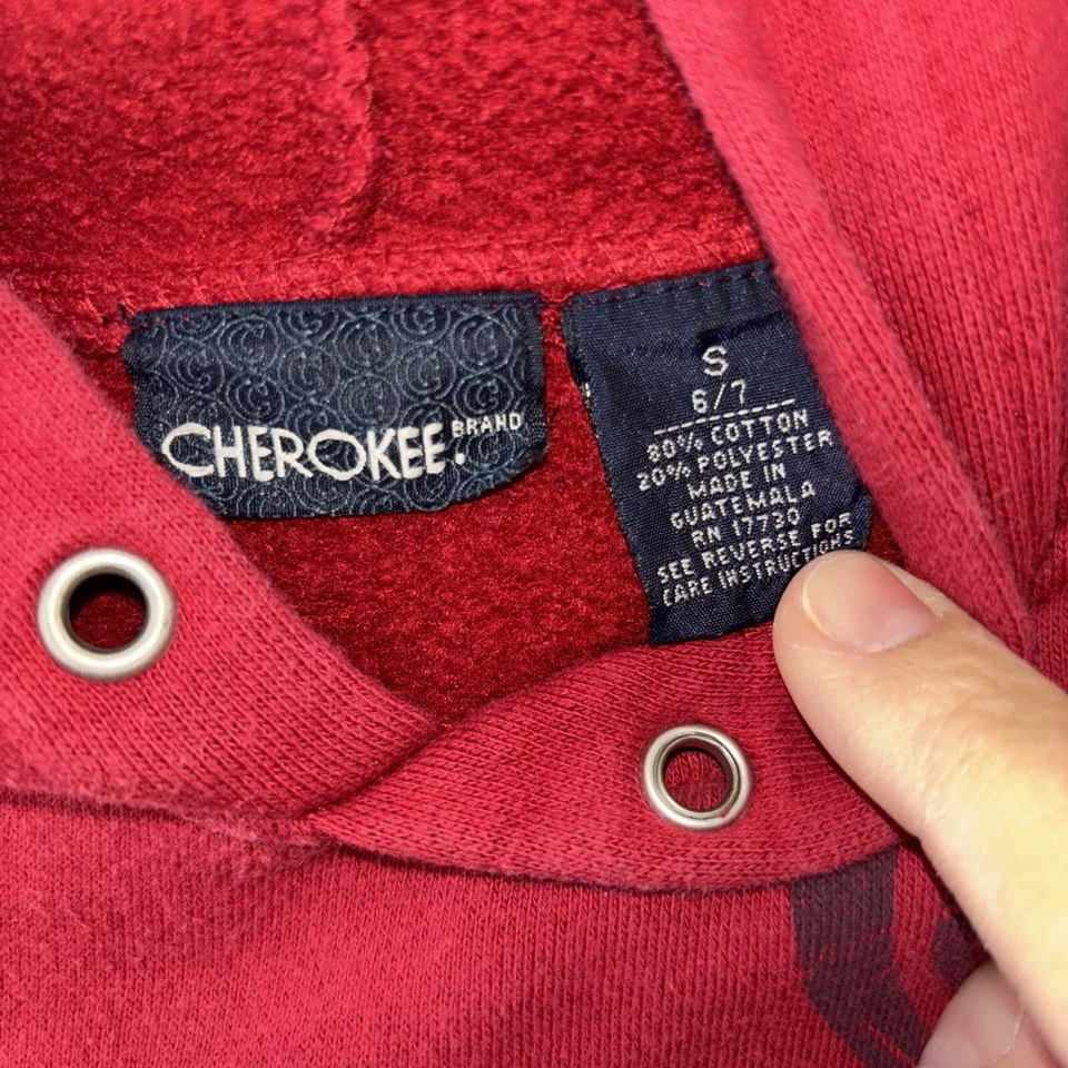 Cherokee Easton Cobras Boys Red Hoodie Size 6/7 - Image 3 of 4