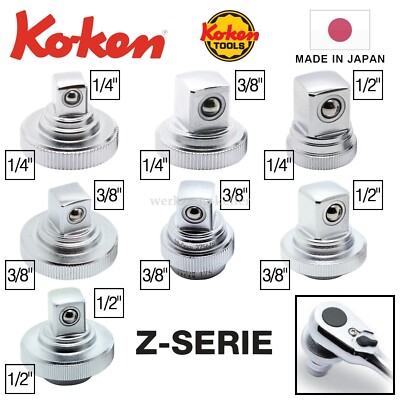 Koken Zeal Z-Serie Quick-Spinner | Adapter | 1/4'' | 3/8'' | 1/2''