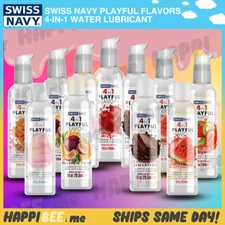 Swiss Navy FLAVORED 4 in 1 Lubricant🍯ORAL SEX Lube Natural Massage Oil Lotion