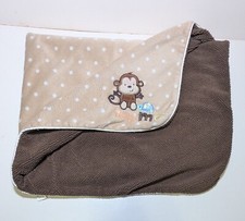 Carter's Just One You Brown Monkey Love Me Baby Blanket Sherpa Security Lovey