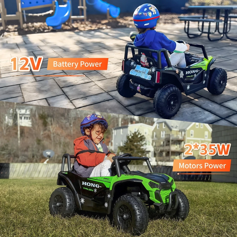 12V детский автомобиль электрический аккумулятор работает UTV ездить на игрушка подарок с пультом дистанционного управления светодиодный mp3 - Изображение 4 из 4