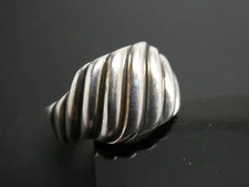 David Yurman Sterling Silver 925 'Sculpted' Collection Ring Size 7