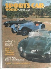 Sports Car World 1981 Jan Jaguar SS100  XK140 E Type Frazer Nash Cipher Alpine A