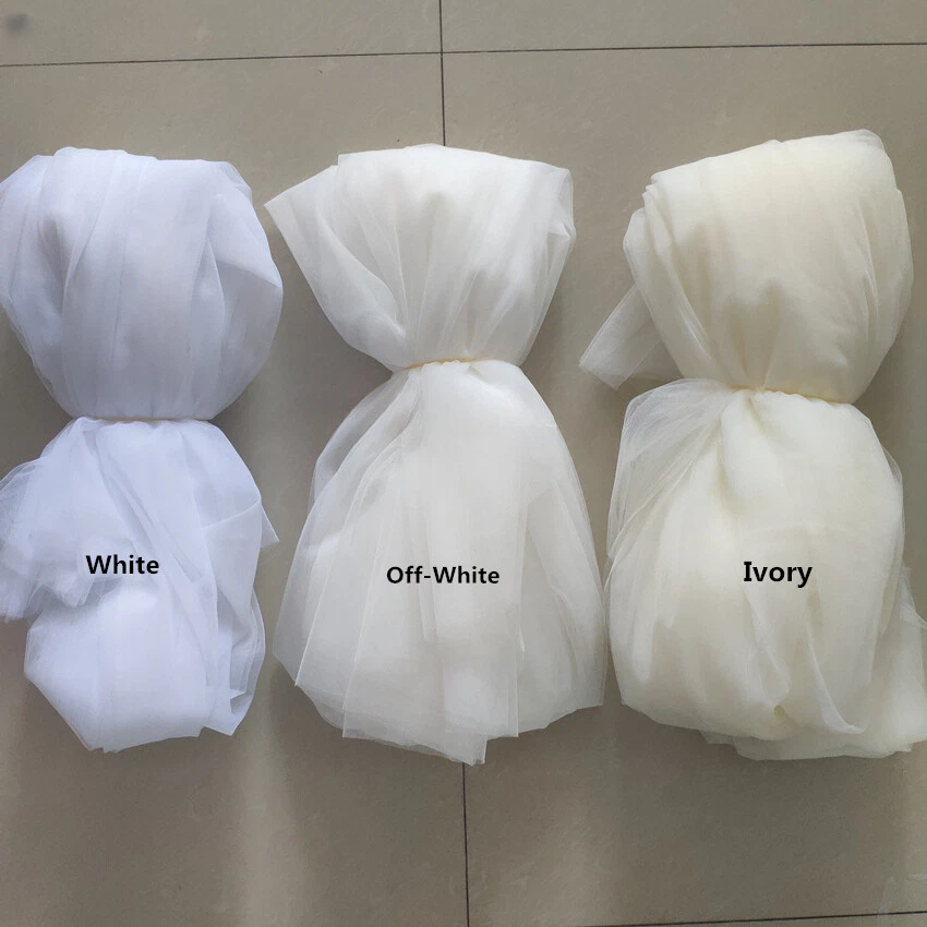 Velo de boda marfil perlas yema de dedo velo de boda velos de novia con peine de metal Foto 4 de 4