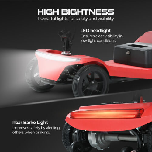 NEW 250W Foldable 4 Wheels Mobility Scooter for Adults & Seniors 330lbs 20 miles - Picture 9 of 13