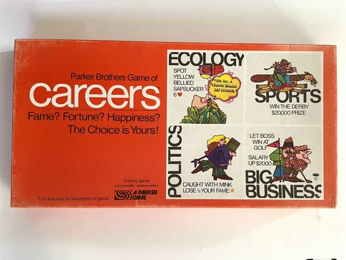 Careers Vintage Board Game 1971 Parker Brothers Complete