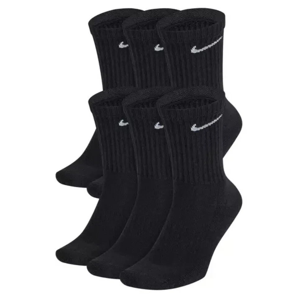Calcetines para hombre Nike Dri-Fit todos los días acolchados atléticos fitness tripulación entrenamiento calcetines Foto 2 de 4