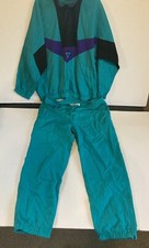 Vtg MacGregor Nylon Windbreaker Jacket/pants Colorblock Turquoise Purple Men's L