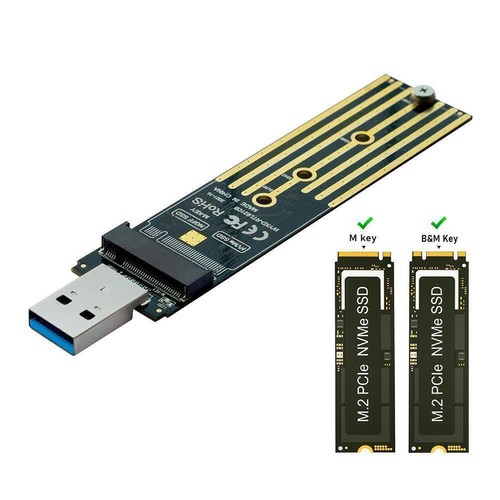 M.2 To USB 3.1 Type C Riser Boards NGFF B+M Key SATA/NVME NEW For X2V7 X4G4 W0E7 - Photo 11/13
